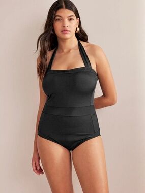 BODEN Santorini Halterneck Swimsuit in Black - NWT! - US 12 Reg